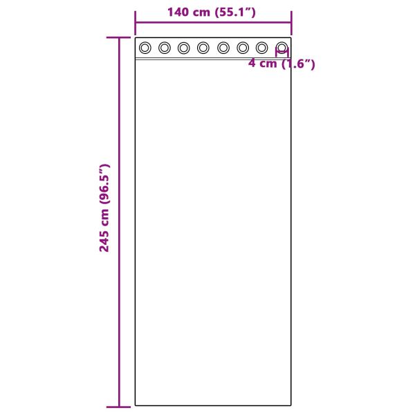 Затъмняващи завеси 2 pcs Виненочервен 140 x 245 cm Кадифе