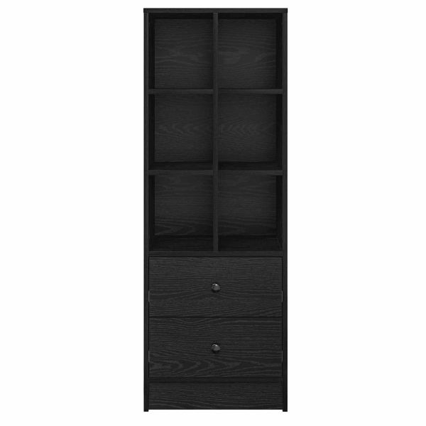 Висок шкаф с чекмедже Черния дъб 45,5 x 34 x 127 см