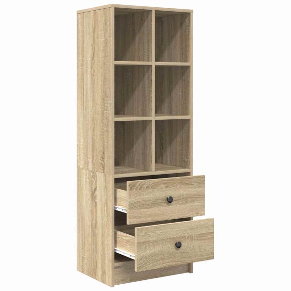 Висок шкаф с чекмедже Сонома дъб 45,5 x 34 x 127 см