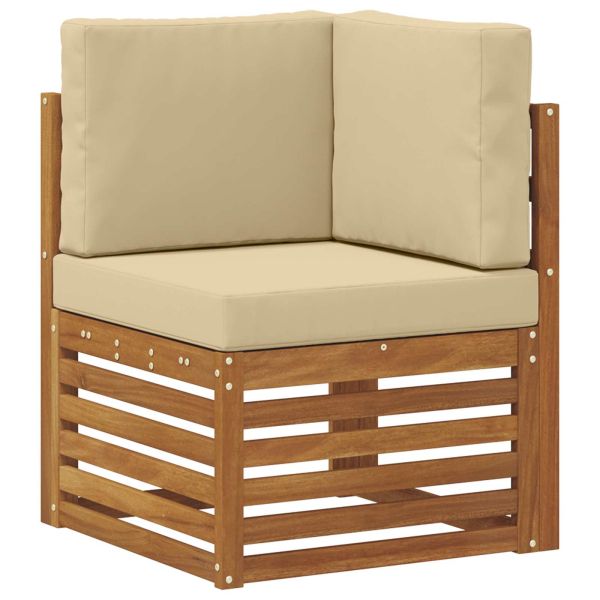 Комплекти дивани с възглавница 10 pcs Натурален и Бежов