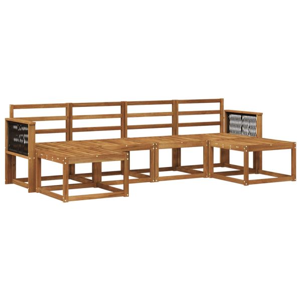 Комплект дивани за открито 6 pcs Натурално