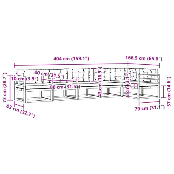 Комплект дивани за открито 4 pcs Бяло и антрацит Полиестер