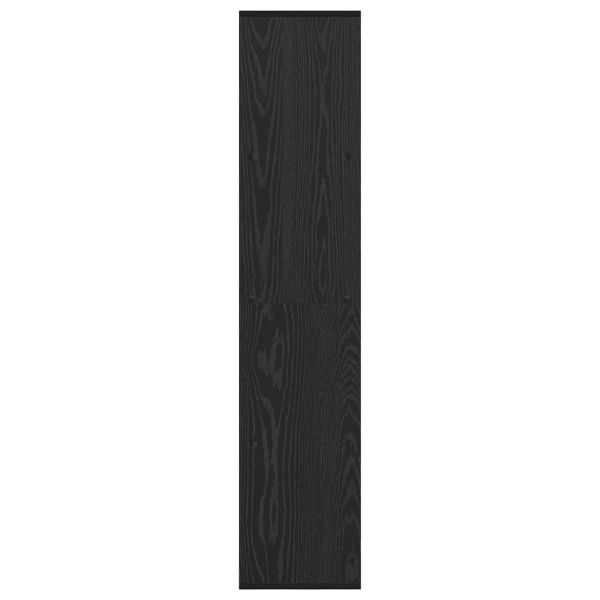 Шкаф за книги Черния дъб 137,5 x 29 x 137,5 см Инженерно дърво