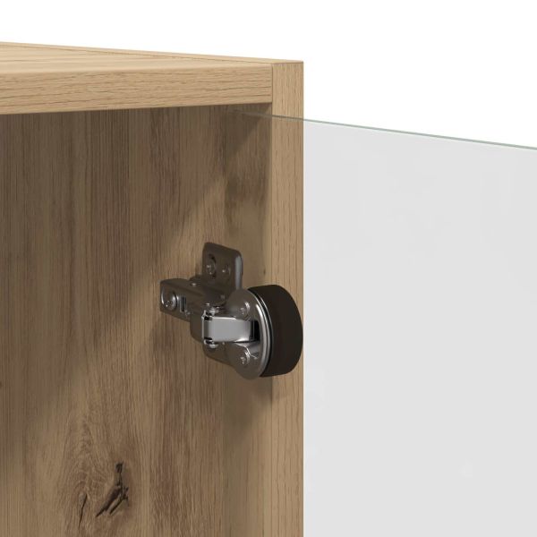 Висок шкаф 2 pcs Дъб 68 x 37 x 142 см Инженерно дърво