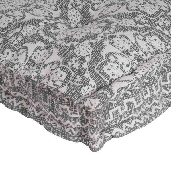 Кушон за палетен диван Светлосиво 120 x 80 x 12 cm Текстил