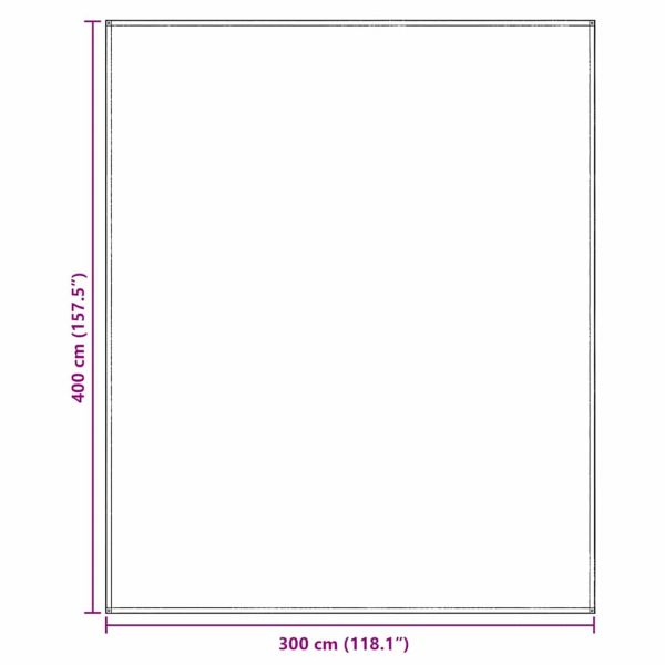 Килим за палатка Светлосиво 400 × 300 cm Полиетилен