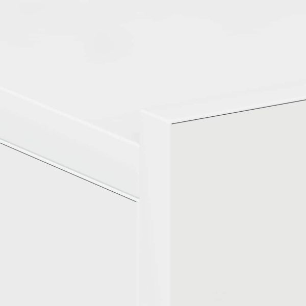 Нощни шкафчета за стена 2 бр силен бял гланц 40x30x15 см
