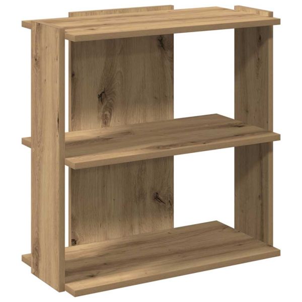 Библиотека 3 рафта дъб артизан 60x30x60 см инженерно дърво