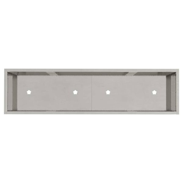 Повдигната градинска саксия Сребрист 100 x 26 x 82 см