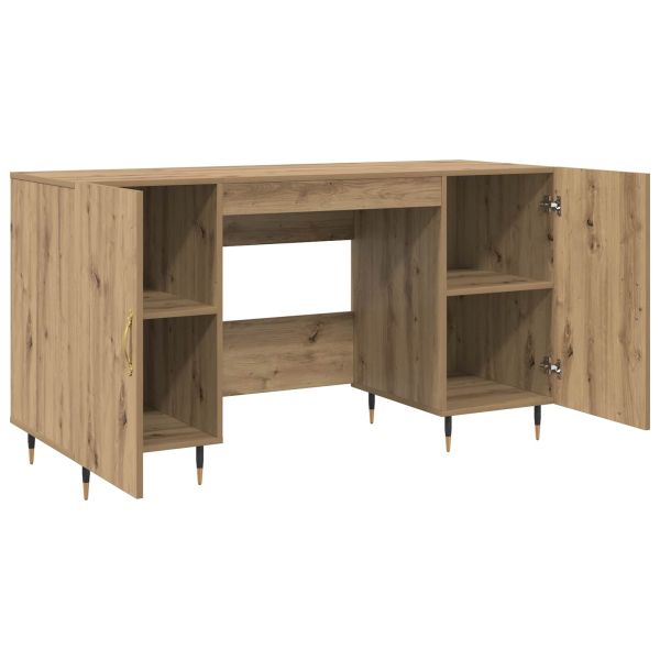 Бюро с рафт дъб артизан 140 x 50 x 75 см Инженерно дърво