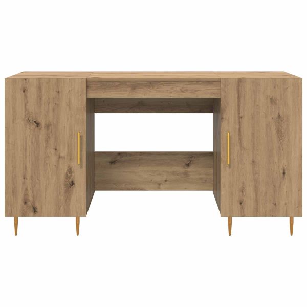 Бюро с рафт дъб артизан 140 x 50 x 75 см Инженерно дърво