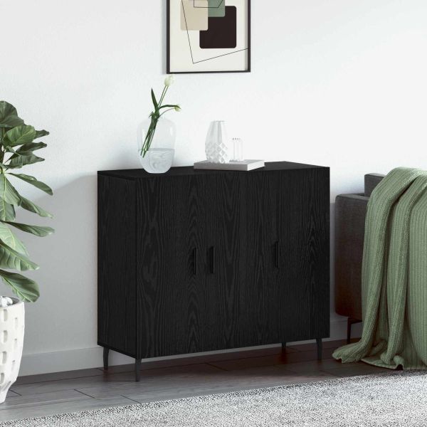 Служебен шкаф Черния дъб 90 x 34 x 80 см Инженерно дърво