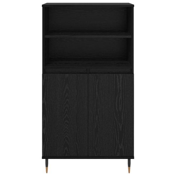 Висок шкаф Черно 60 x 36 x 110 см Инженерно дърво
