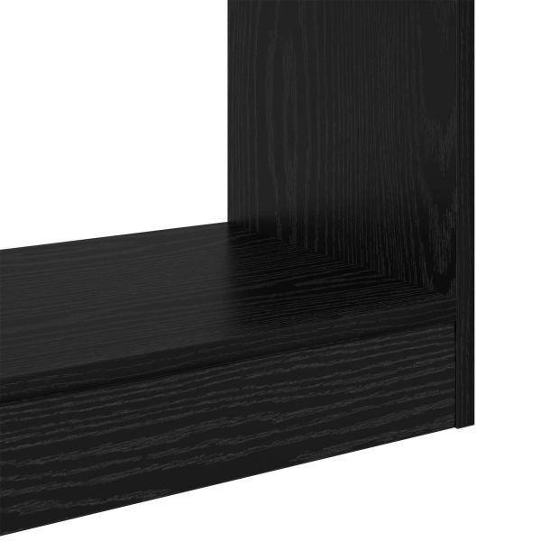 Шкаф за книги Черен дъб 37 x 30 x 103 см Инженерно дърво