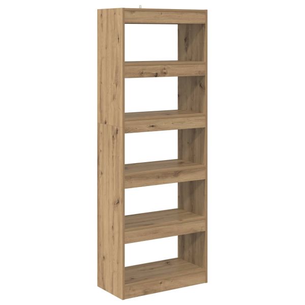 Шкаф за книги дъб артизан 60 x 30 x 166 см Инженерно дърво