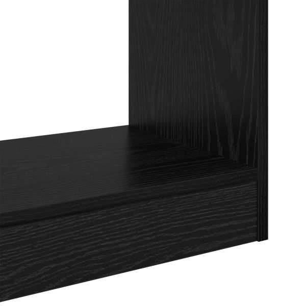 Шкаф за книги Черен дъб 60 x 30 x 166 см Инженерно дърво