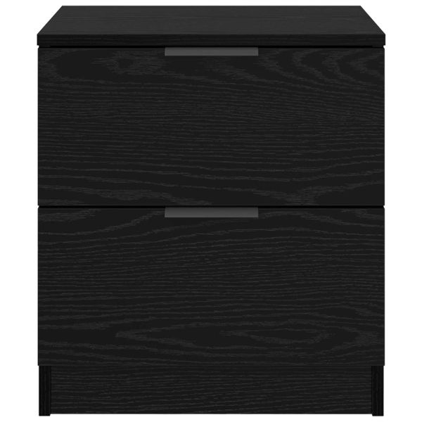 Нощен шкаф 2 pcs Черния дъб 45 x 39 x 50 см Инженерно дърво
