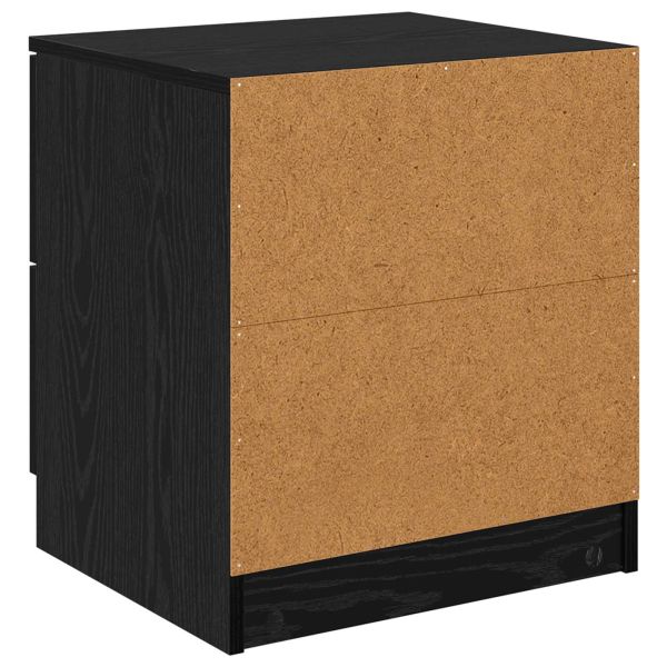 Нощен шкаф 2 pcs Черния дъб 45 x 39 x 50 см Инженерно дърво