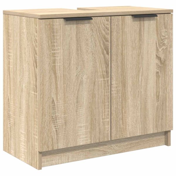 Шкаф за баня Сонома дъб 64,5 x 33,5 x 59 см Инженерно дърво