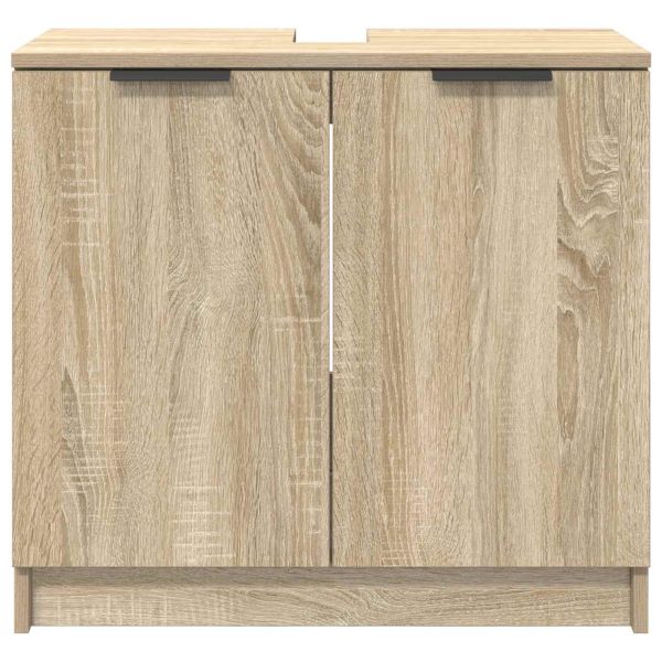 Шкаф за баня Сонома дъб 64,5 x 33,5 x 59 см Инженерно дърво