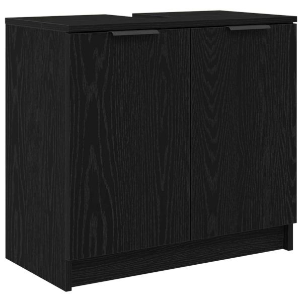 Шкаф за баня Черния дъб 64,5 x 33,5 x 59 см Инженерно дърво