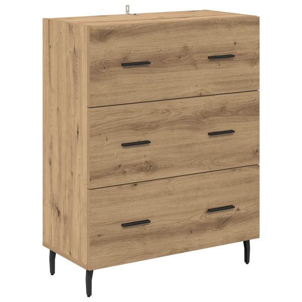 Служебен шкаф с чекмедже Дъб 69,5 x 34 x 90 см