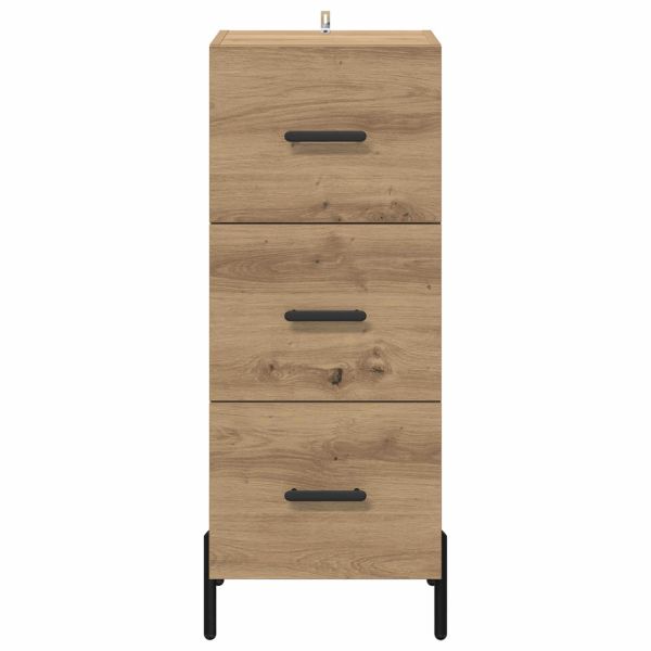 Служебен шкаф дъб артизан 34 x 34.5 x 90 см Инженерно дърво