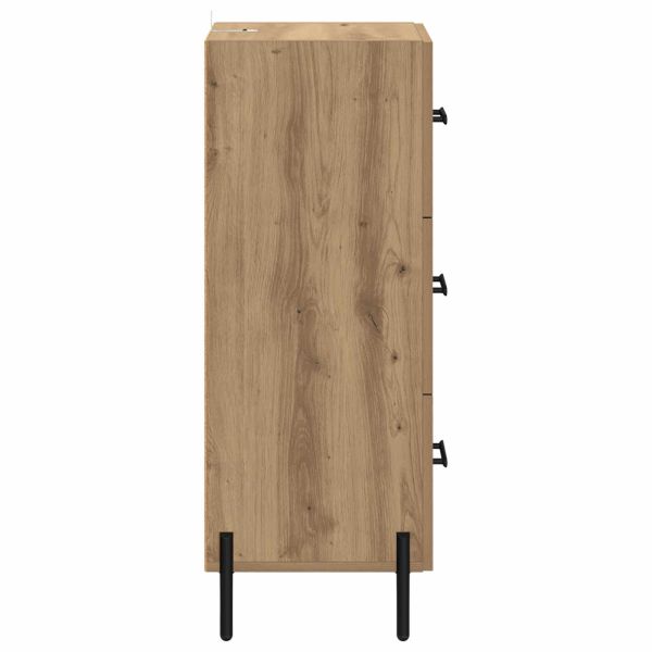 Служебен шкаф дъб артизан 34 x 34.5 x 90 см Инженерно дърво