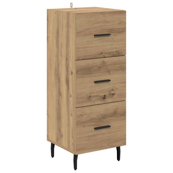 Служебен шкаф дъб артизан 34 x 34.5 x 90 см Инженерно дърво