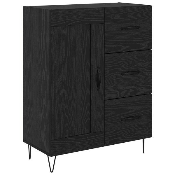 Служебен шкаф с чекмедже Черен Дъб 69,5 x 34 x 90 см