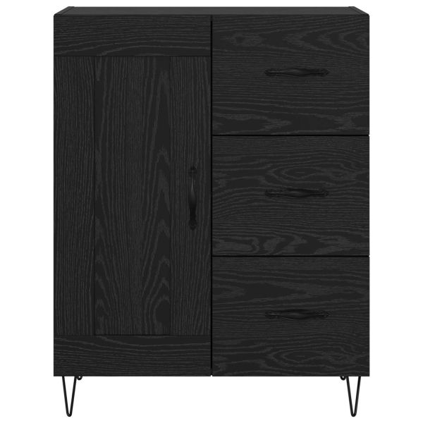 Служебен шкаф с чекмедже Черен Дъб 69,5 x 34 x 90 см