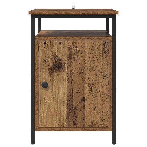 Нощен шкаф 2 pcs Старо дърво 40 x 42 x 60 см Инженерно дърво