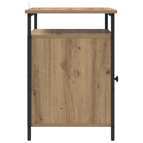 Нощен шкаф 2 pcs Дъб 40 x 42 x 60 см Инженерно дърво