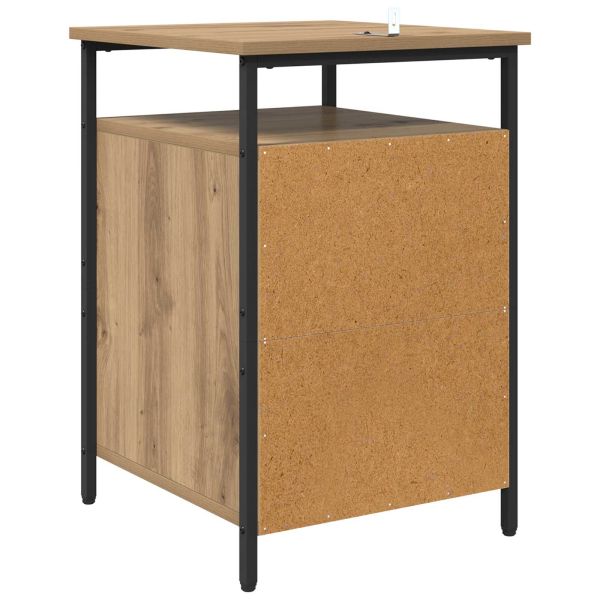 Нощен шкаф 2 pcs Дъб 40 x 42 x 60 см Инженерно дърво
