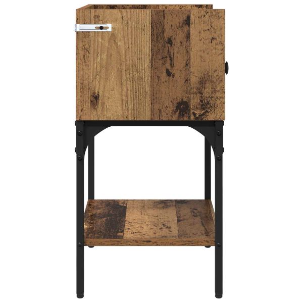 Нощно шкафче 2 pcs Старо дърво 40 x 29 x 60 см Инженерно дърво