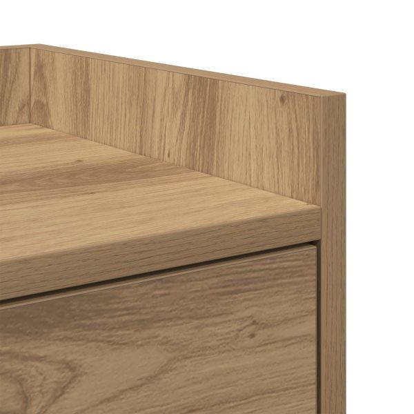 Нощно шкафче 2 pcs Дъб 40 x 29 x 60 см Инженерно дърво
