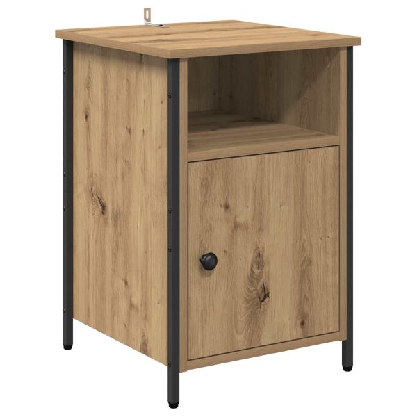 Нощен шкаф 2 pcs Дъб 40 x 42 x 60 см Инженерно дърво