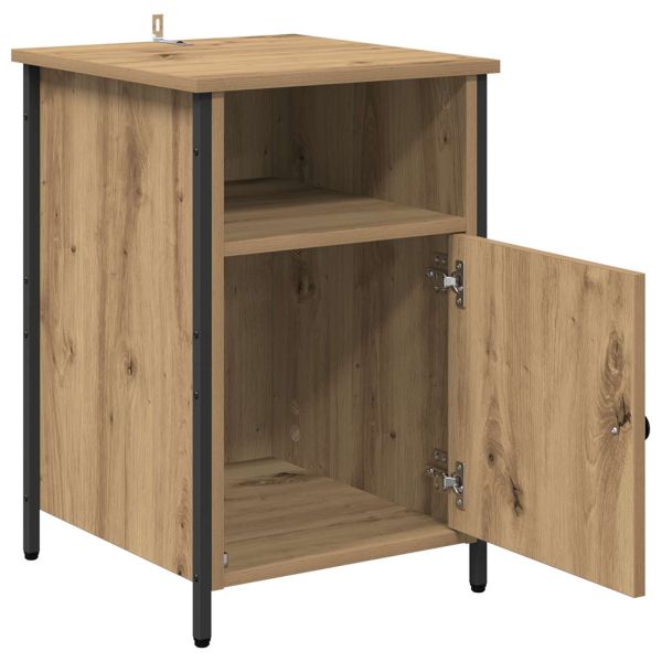 Нощен шкаф 2 pcs Дъб 40 x 42 x 60 см Инженерно дърво