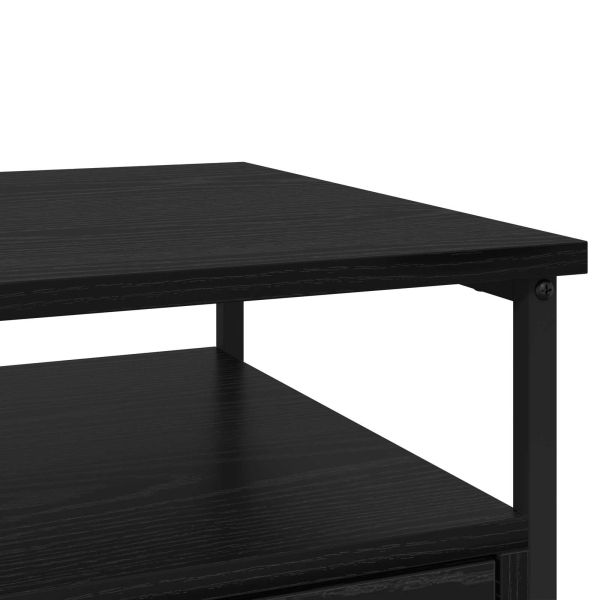 Нощен шкаф 2 pcs Черния дъб 40 x 42 x 55 см Инженерно дърво