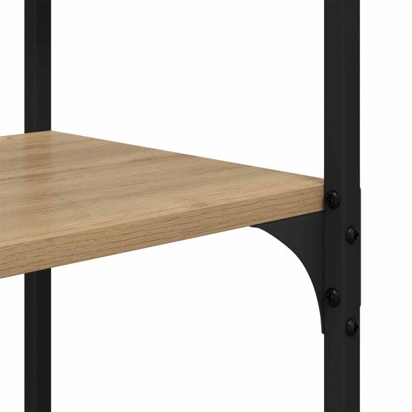 Рафт за книги дъб артизан 100 x 32 x 170 см Инженерно дърво