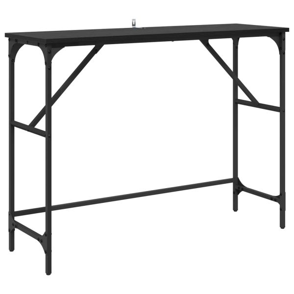 Конзолна маса Черния дъб 100 x 32 x 75 см Инженерно дърво