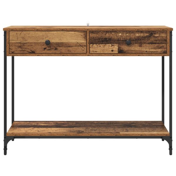 Конзолна маса Старо дърво 100 x 34,5 x 75 см Инженерно дърво