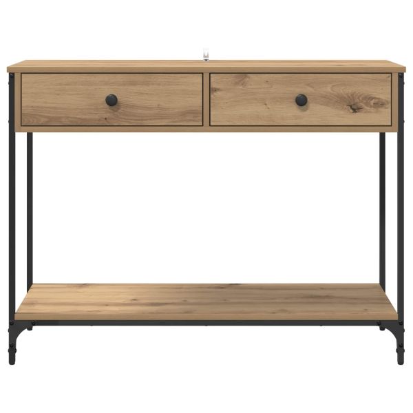 Конзолна маса с чекмедже Дъб 100 x 34,5 x 75 см Инженерно дърво