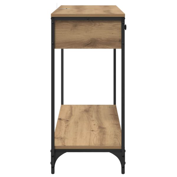 Конзолна маса с чекмедже Дъб 100 x 34,5 x 75 см Инженерно дърво
