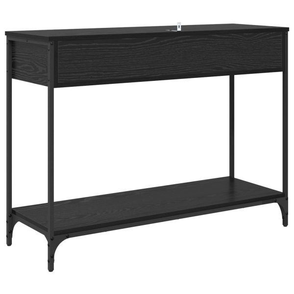 Конзолна маса Черния дъб 100 x 34,5 x 75 см Инженерно дърво