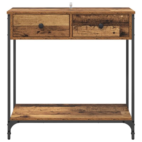 Конзолна маса Старо дърво 75 x 34,5 x 75 см Инженерно дърво