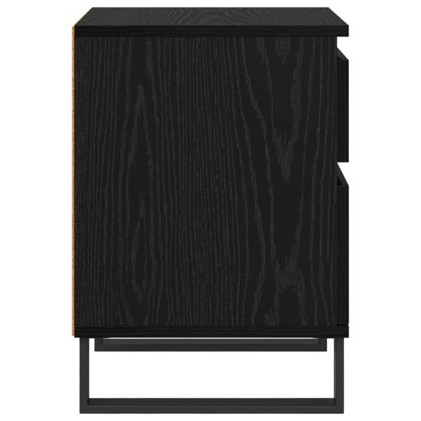 Нощен шкаф 2 pcs Черния дъб 40 x 35 x 50 см Инженерно дърво