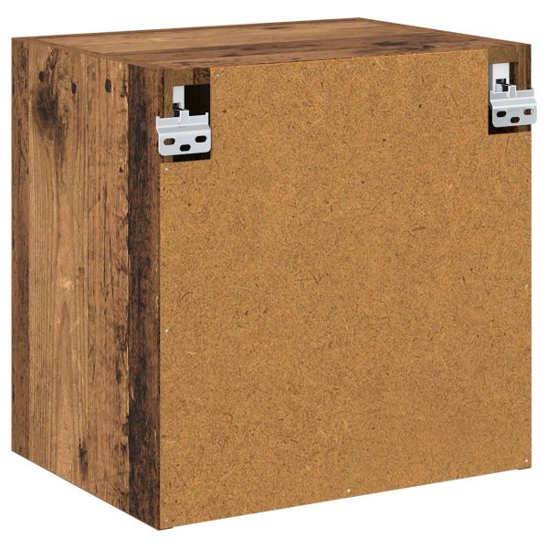 TV стенен шкаф Старо дърво 40,5x30x40см Инженерно дърво