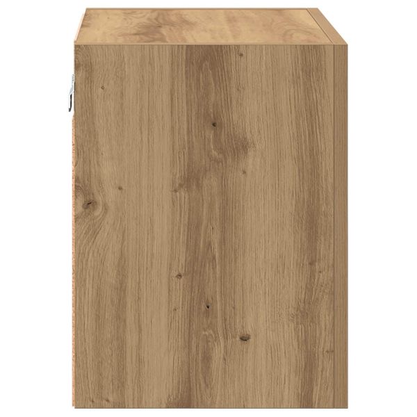 TV стенен шкаф Дъб 40,5x30x40см Инженерно дърво