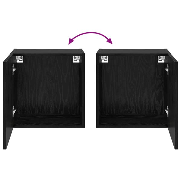 TV стенен шкаф Черния дъб 40,5x30x40см Инженерно дърво